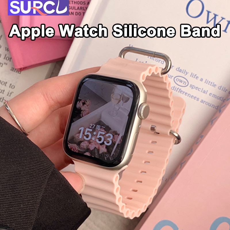Suprcl สายนาฬิกาข้อมือซิลิโคน แบบนิ่ม ระบายอากาศ สําหรับ Apple watch 49 มม. 44 มม. 40 มม. 45 มม. 41 มม. 38 มม. 42 มม. iWatch Ultra 9 8 7 6 5 4 3 2 1 SE