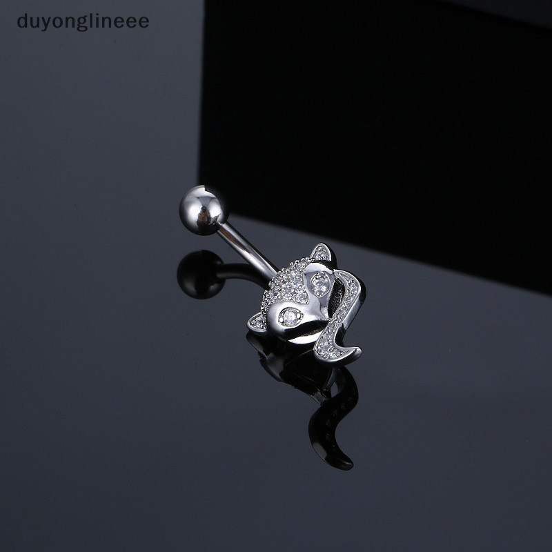 (duyonglineee) ใหม่ จิ้งจอกฝังเพชร รูปสัตว์ จิ้งจอก เซ็กซี่ เครื่องประดับแฟชั่น สําหรับผู้หญิง และผู้ชาย