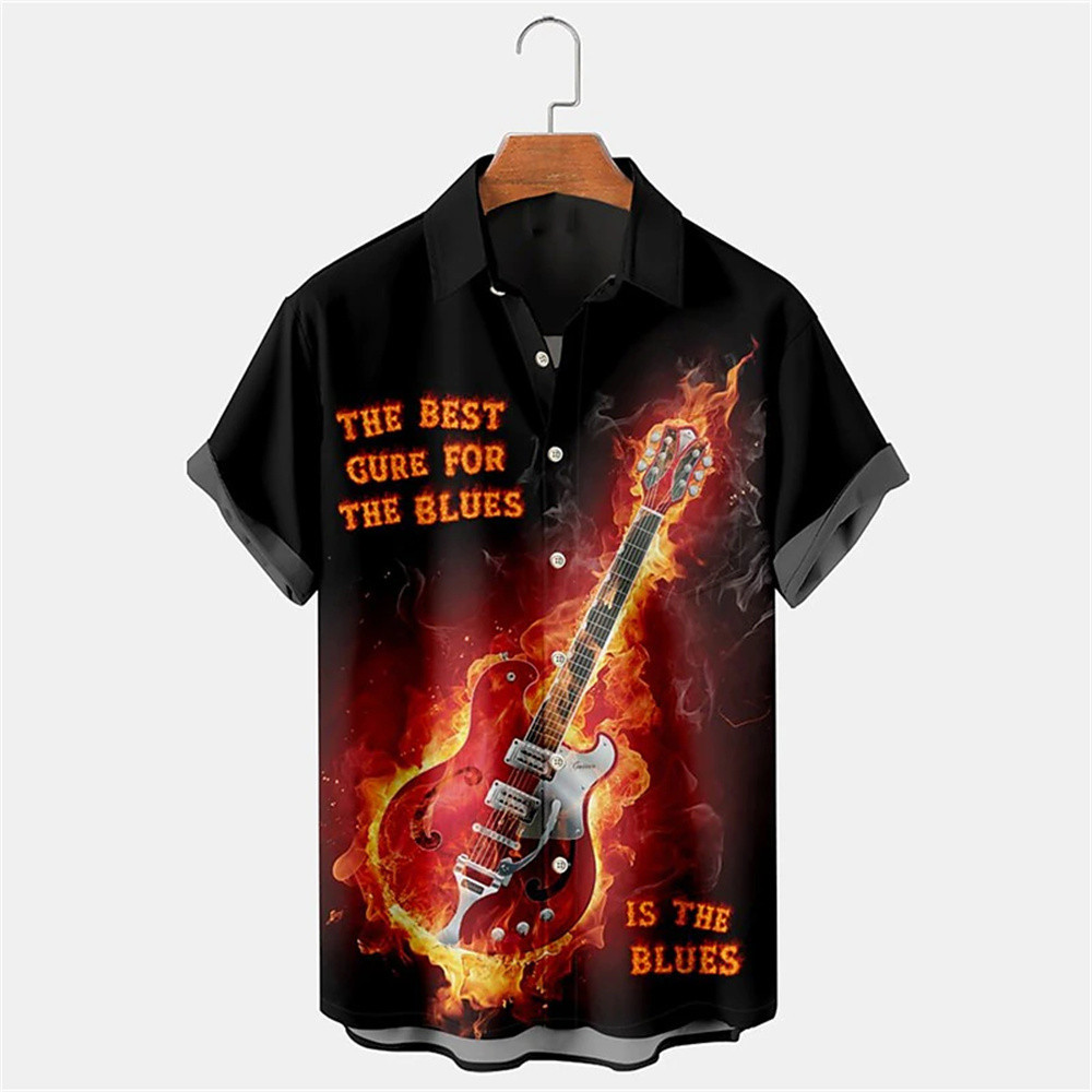 ขายดี เสื้อยืดลําลอง แขนสั้น พิมพ์ลายเพลง ทรงหลวม โอเวอร์ไซซ์ สไตล์ฮาวาย เหมาะกับฤดูร้อน สําหรับผู้ชาย ใส่ไปชายหาด ปาร์ตี้