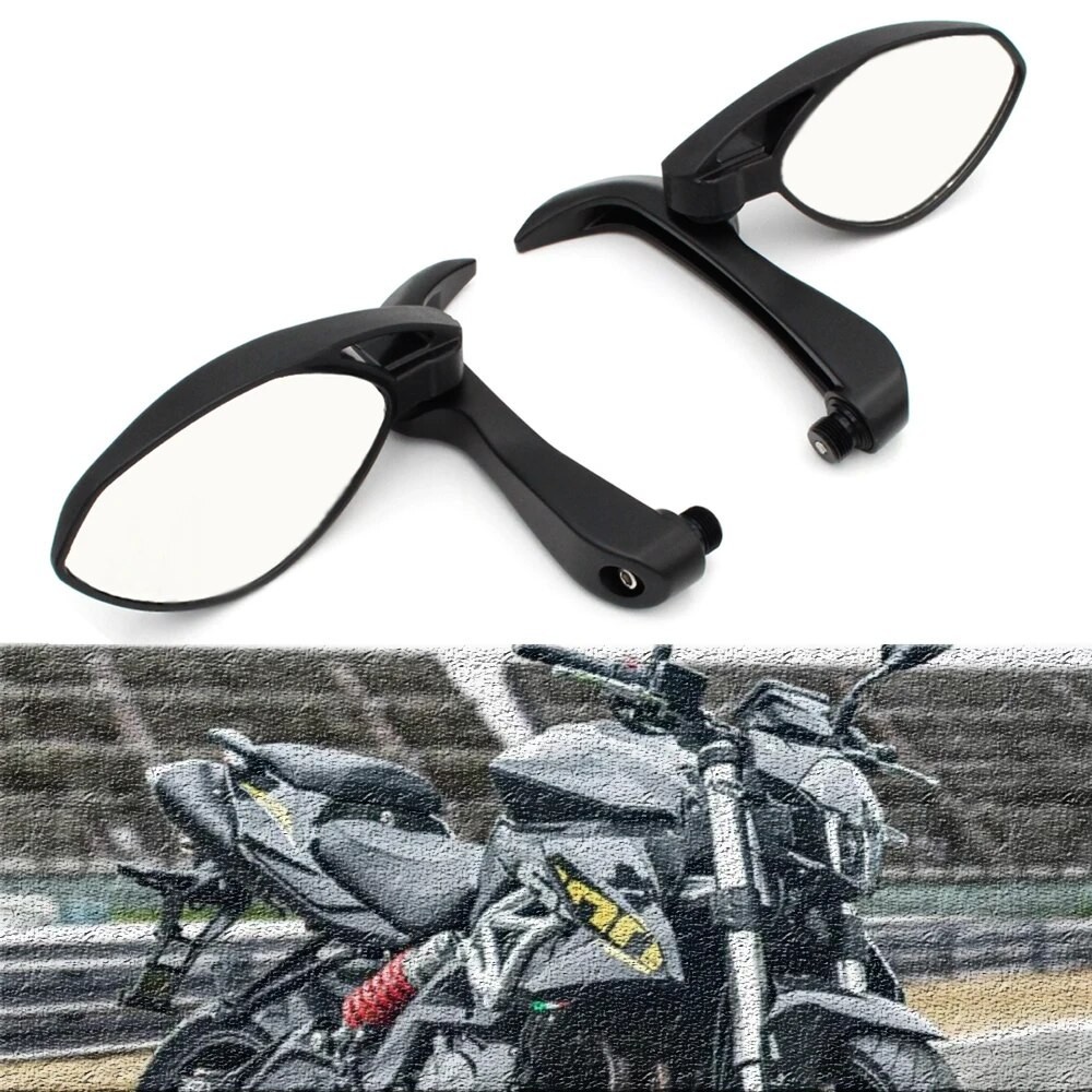 รถจักรยานยนต์ Handguard ป้องกันคู่ Handlebar End กระจกด้านข้างด้านหลังดูกระจกสําหรับ BENELLI TNT 113