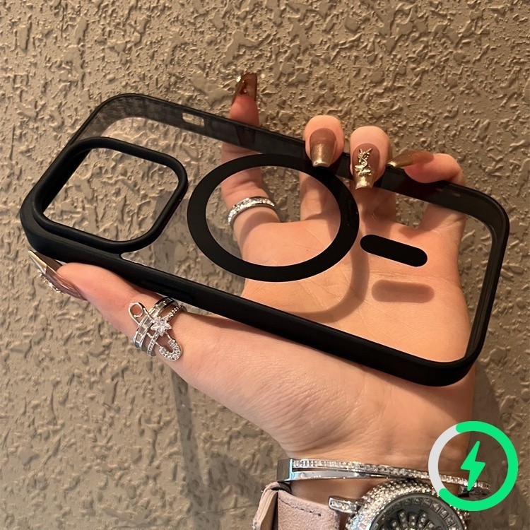 เคสโทรศัพท์มือถือ แบบใส กันกระแทก แบบแม่เหล็ก หรูหรา สําหรับ iPhone 12 11 Pro Max X XR XS Max 7 8 Plus