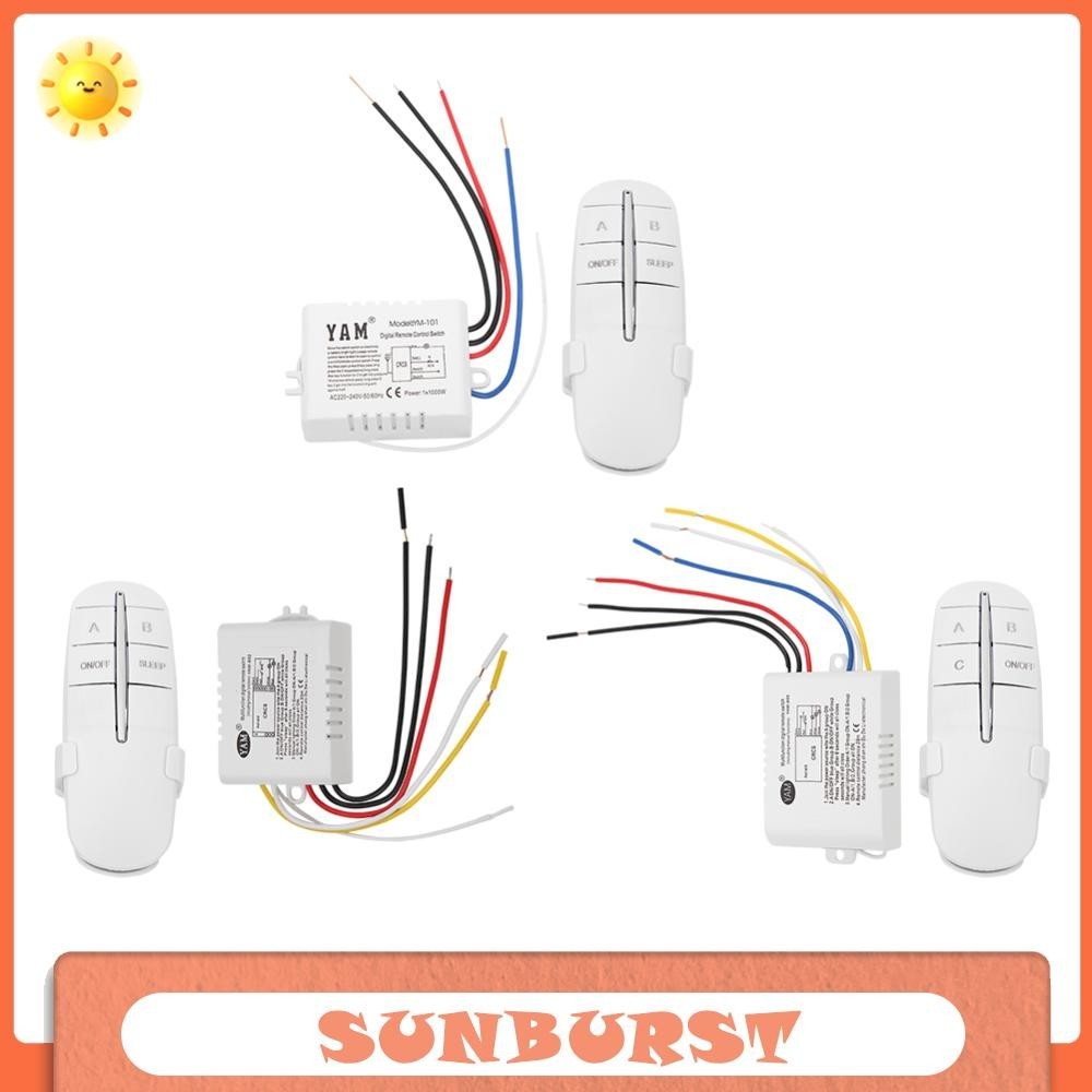 สวิตช์ควบคุมระยะไกล RF ไร้สาย เปิด / ปิด 220V โคมไฟรับส่งสัญญาณ
