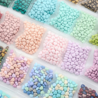 100 ชิ้น / ถุงรูปหัวใจขี้ผึ้งตราประทับตราไฟภาพวาดอนุภาคแสตมป…