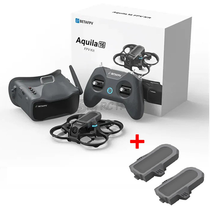 BETAFPV Aquila16 FPV Kit LiteRadio 2 SE วิทยุเครื่องส่งสัญญาณ VR03 FPV Goggles 2 แบตเตอรี่ 1100mAh