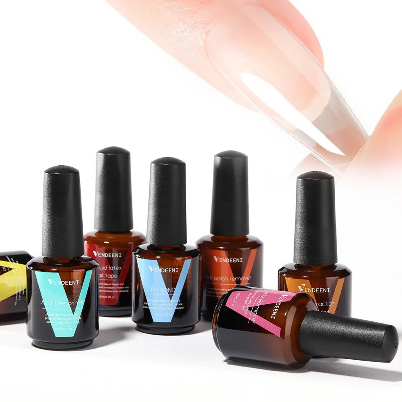 VENDEENI ขวดสีชา น้ำยาระเบิดสีเจล primer