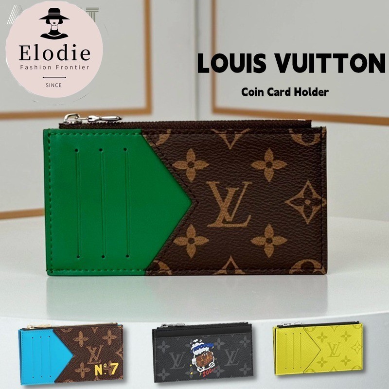 หลุยส์วิตตอง Louis Vuitton Coin Card HolderMen's card holder LV กระเป๋าแฟชั่นคลาสสิก