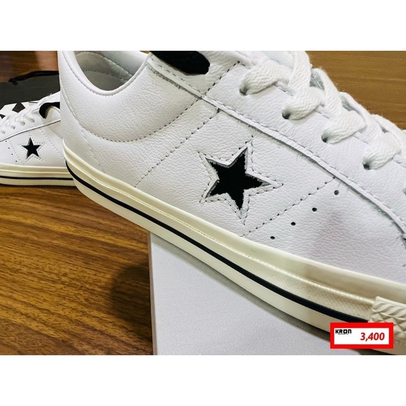 ♞ลิขสิทธิ์แท้ 100% Converse One Star Pro Leather Ox White หนังแท้ แฟชั่น รองเท้า light


