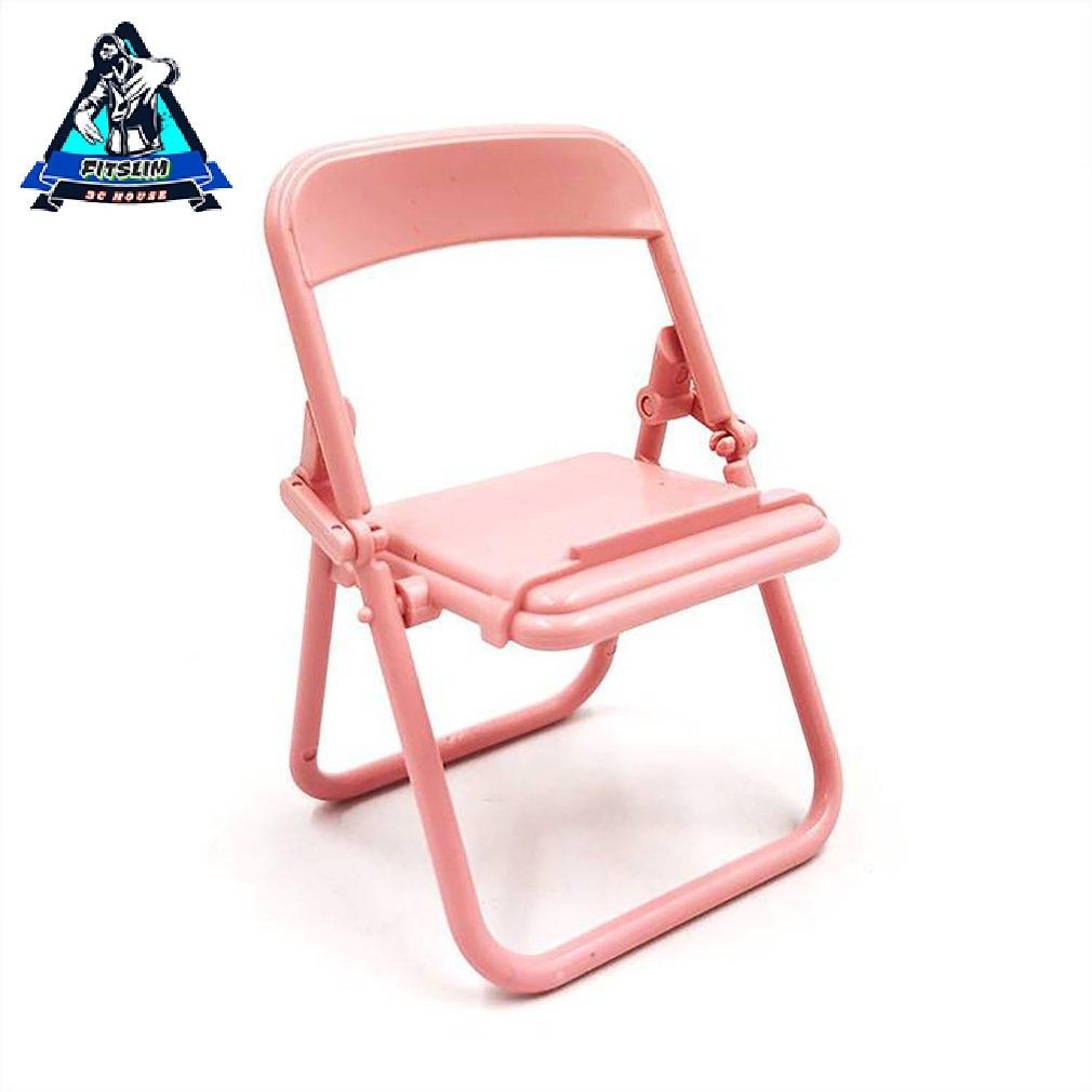 Phone Stand Foldable Chair Cell Desktop Multifunctional Mobile Phones Holder