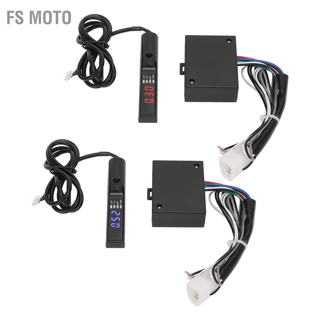 FS Moto Auto Turbo Timer 12V Flameout Delay เครื่องยนต์สตาร์ทจับเวลาพร้อมจอแสดงผลดิจิตอล LED สำหรับรถยนต์