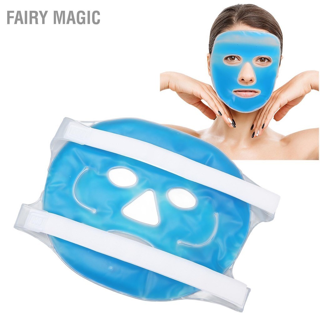 Fairy Magic Cold Face Cover PVC Gel Ice Soft Skin Friendly Care ระบายความร้อนหน้ากากร้อนและเย็น