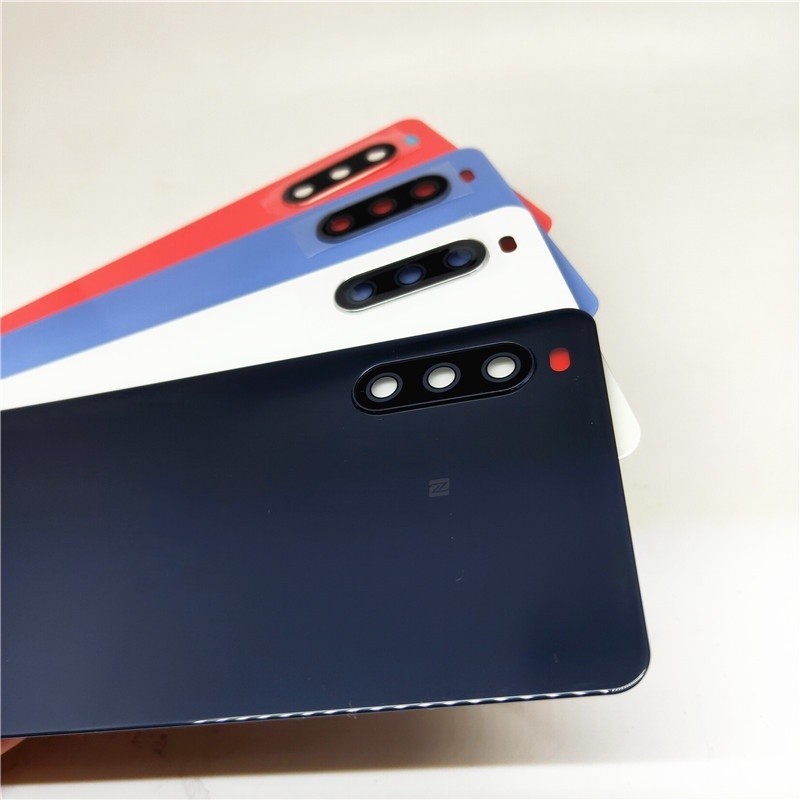 AAA + แก้วสําหรับ Sony Xperia 10 III SO-52B SOG04 XQ-BT52 A102SO ฝาครอบแบตเตอรี่ด้านหลังแผงประตูฝาคร