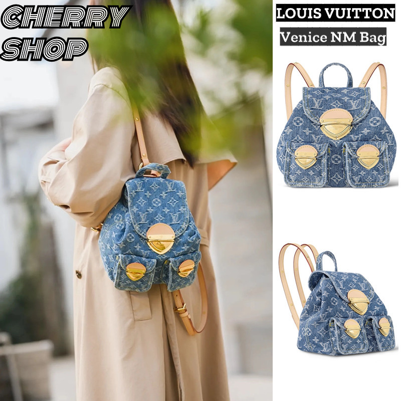 ของใหม่แท้100%/หลุยส์วิตตอง Louis Vuitton LV Venice NM Bagกระเป๋าเป้สะพายหลัง ของผู้หญิง Backpacks