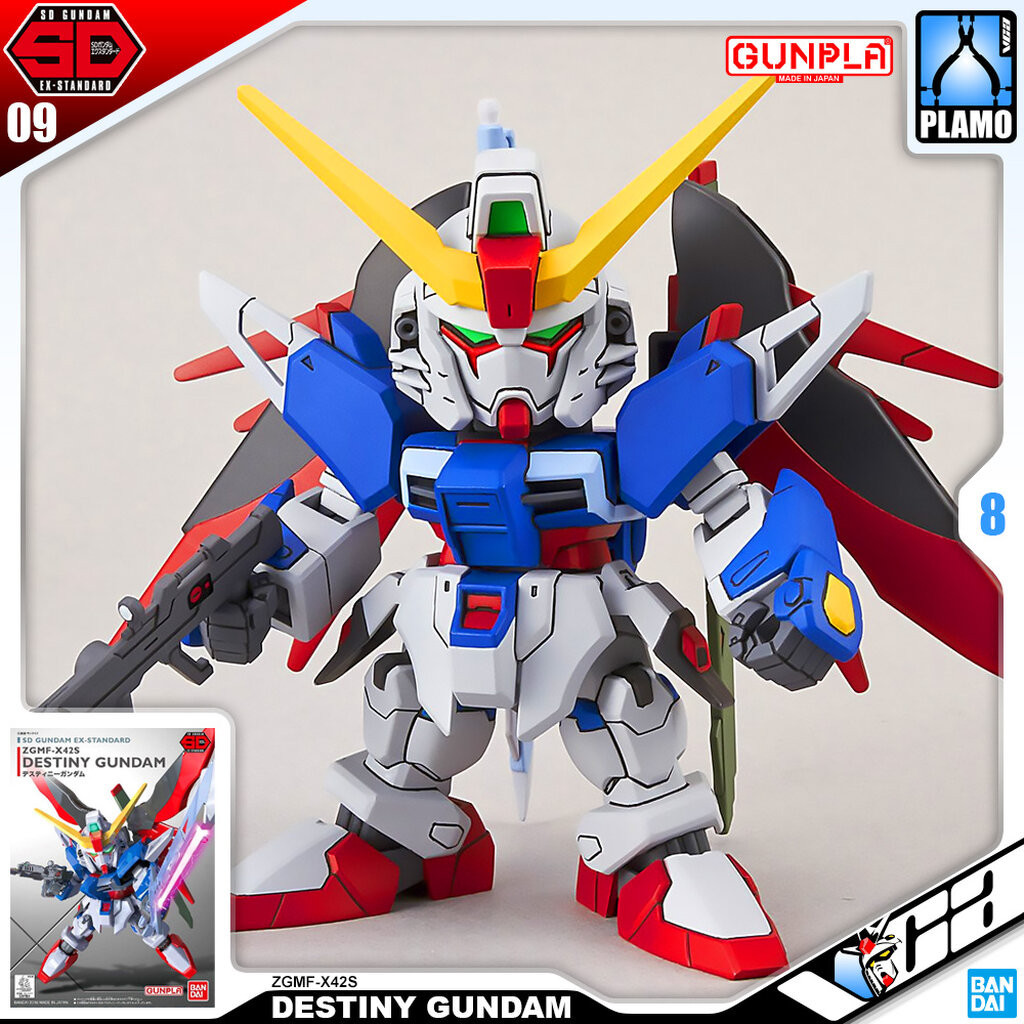 VCA BANDAI GUNPLA SD EX-STANDARD SDEX DESTINY GUNDAM ประกอบ หุ่นยนต์ โมเดล กันดั้ม กันพลา ของเล่น VCAGTH