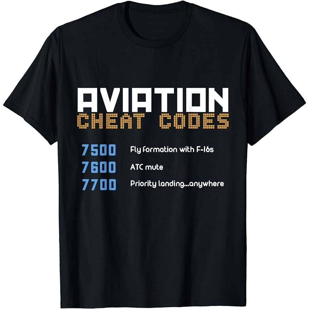 Aviation Cheat Codes Shirt เสื้อยืด Aviation Tee Pilot Tee