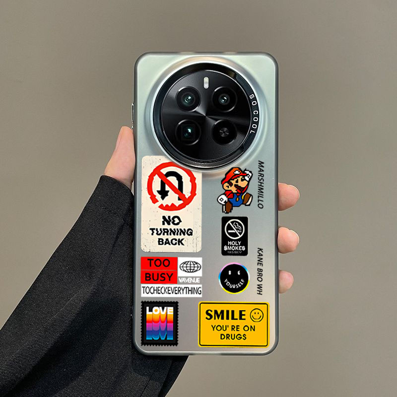 เคส Realme 12 11 Pro Plus 5G เคส Realme 12+ 12 12X 5G เคสการ์ตูนมาริโอ้ เคสกันกระแทก เนื้อแมตต์ แข็ง เคสโทรศัพท์ พร้อมตัวป้องกันกล้อง ป้องกันลายนิ้วมือ เคสด้านหลัง