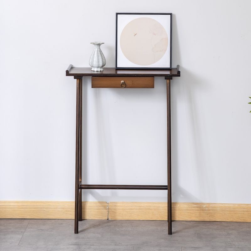 โต๊ะจีน Xuanguan ใหม่ติดกับผนังแถบเล็ก ๆ ตู้แคบ Nanzhu ตกแต่งทางเดินเข้าบ้านโต๊ะชมวิวที่ทันสมัยเรียบง่าย