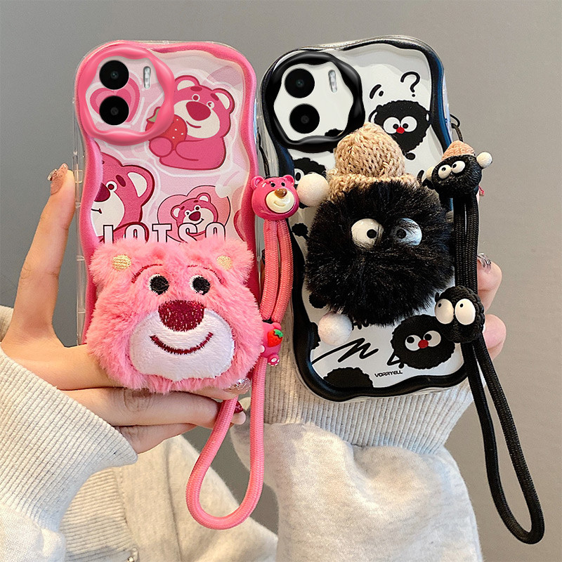 เคส redmi a1 เคส redmi a3 เคสโทรศัพท์มือถือ ผ้ากํามะหยี่ขนนิ่ม ลายการ์ตูนตุ๊กตา สามมิติ สําหรับ redmi a2 a3
