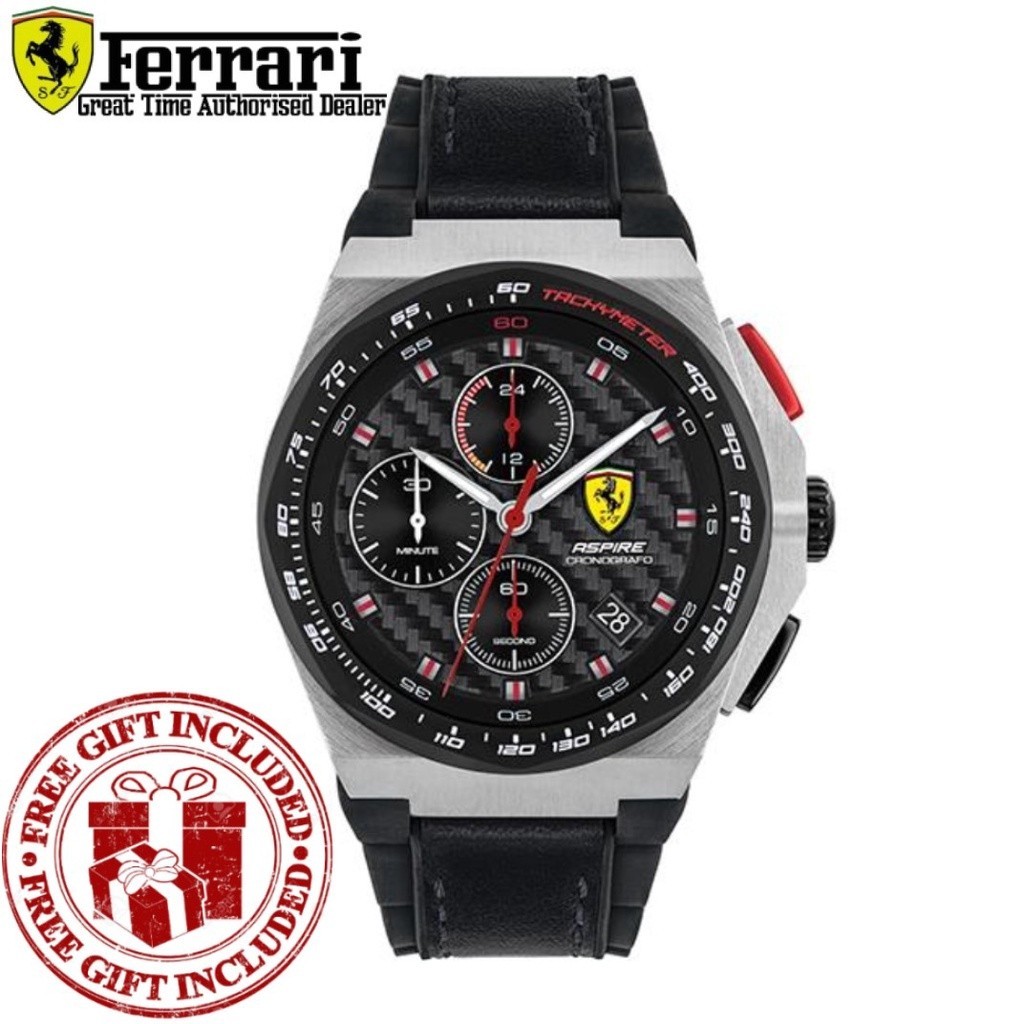 นาฬิกาข้อมือ Scuderia Ferrari สําหรับผู้ชาย 0830791 Aspire