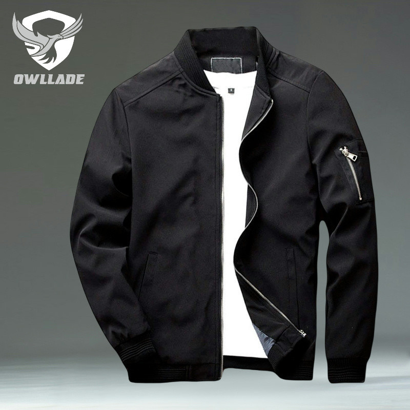 เอเกิลade เครื่องบินทิ้งระเบิด เสื้อแจ็คเก็ตลําลองสําหรับผู้ชาย 9937 สีดํากันน้ํา