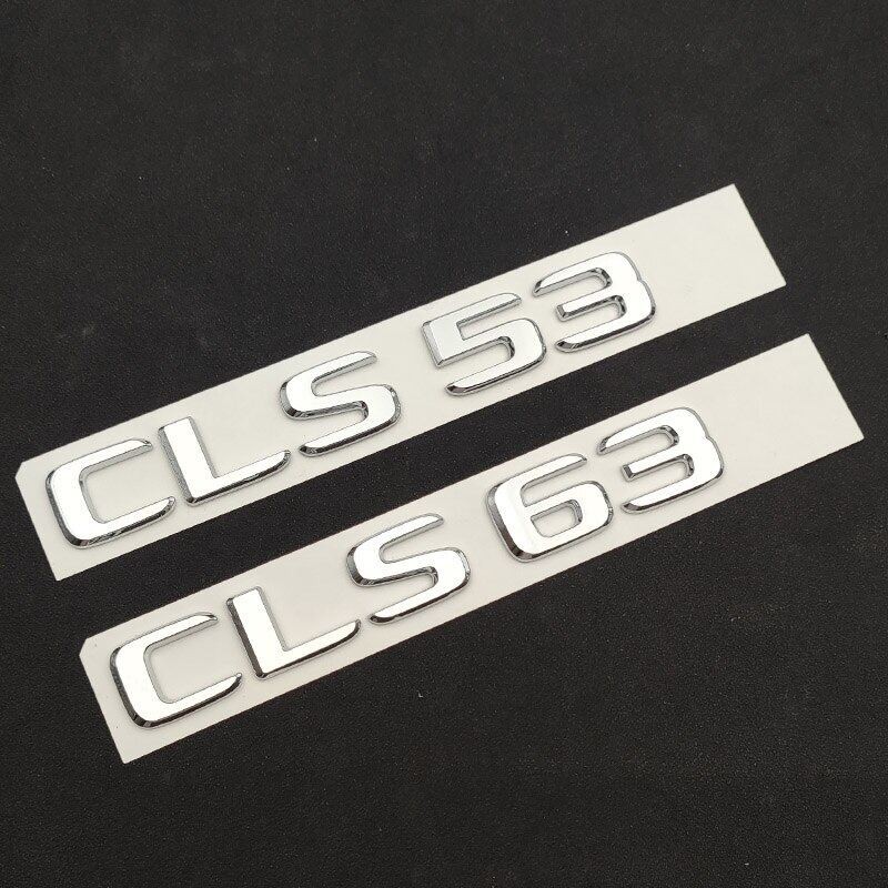 ทั้งหมด 3d ABS Chrome ตัวอักษรรถด้านหลังป้ายสติกเกอร์ CLS53 CLS63 โลโก้สัญลักษณ์สําหรับ Mercedes CLS
