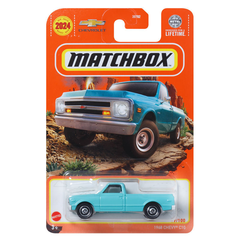 Matchbox MATCHBOX โมเดลรถยนต์ 1968 Chevrolet C10 Pickup 2024 ของเล่นสําหรับเด็ก