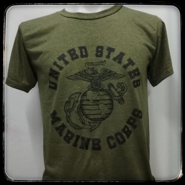 S-5XL เสื้อทหารUSAสีขี้ม้า มีลายUS ARMY, USMC,CAVALRY, AIRBORNE, NAVY SEALS