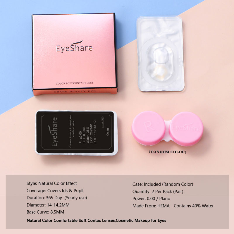 [จัดส่งจากประเทศไทย] Eyeshare ใหม่ 1 คู่คอนแทคเลนส์สี Blue Eye เลนส์สีน้ําตาลสีเทานักเรียนเลนส์ตาธรรมชาติรายปีเครื่องสําอางสีเขียวคอนแทคเลนส์ - รูปที่ 7