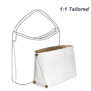 Evertoner กระเป๋าจัดระเบียบ สําหรับ Goyad HOBO Ultra Light Tote Bag Purse Felt/Dupont Paper Insert Handbag Liner Storage Inner Bag Shaper