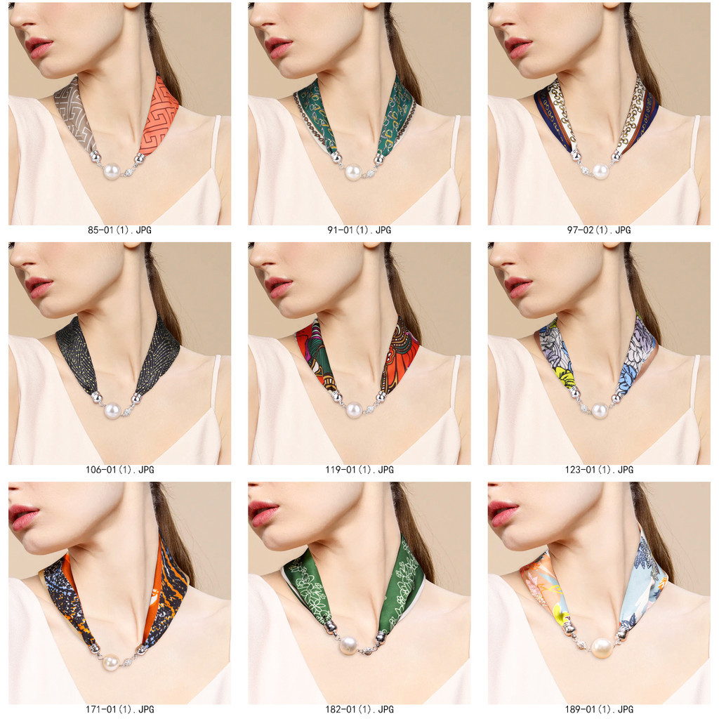 ใหม่ปุ่มผ้าพันคอ11*57เซนติเมตร/4.2*22นิ้ว/20กรัมสร้อยคอประดับขี้เกียจอเนกประสงค์ผ้าพันคอสไตล์อเนกประ