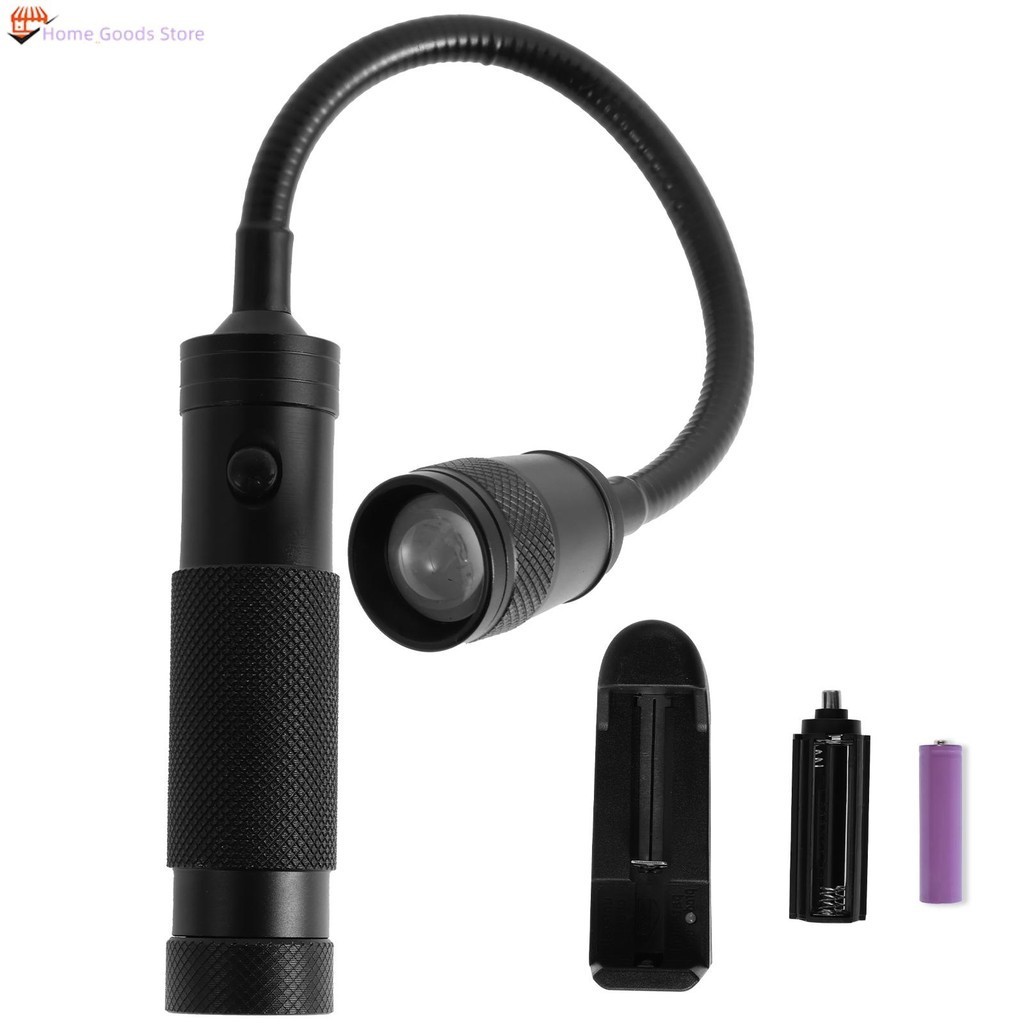ไฟ LED ทํางาน 350 Lumen ไฟฉายคอแบบยืดหยุ่นพร้อมฐานแม่เหล็กปรับ Zoomable Camping Light ไฟฉาย LED แบบพ