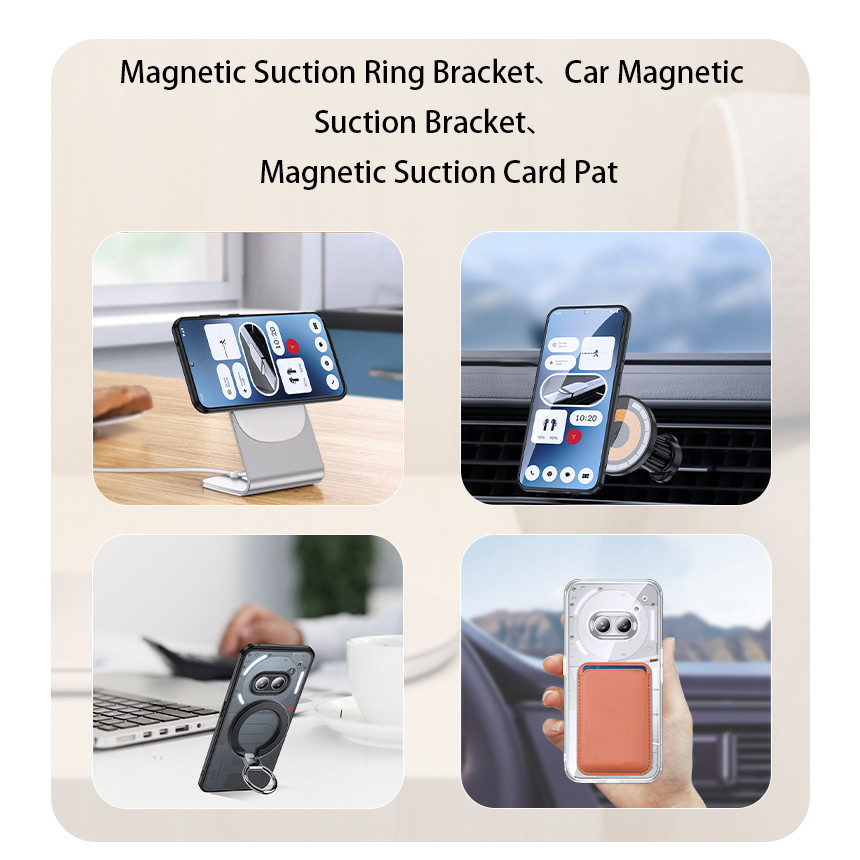 สําหรับ Nothing Phone 2A / 2A Plus Case ELVEV โปร่งใส Matte Hard PC กันกระแทก Semitransparent ฝาหลังดูด - รูปที่ 6