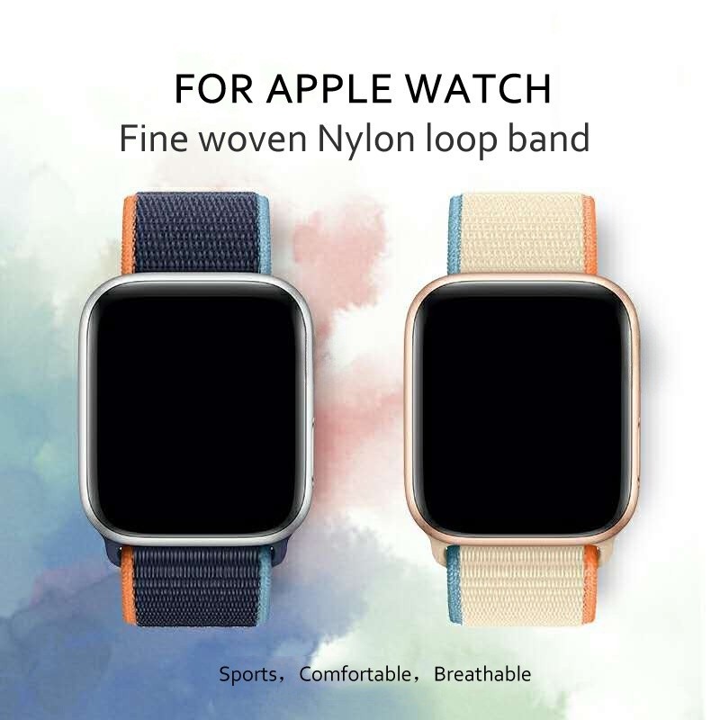 สายนาฬิกาข้อมือไนล่อนถัก ยืดหยุ่น สําหรับ Apple Watch Series ultra 8 6 SE 5 4 3 2 1 i-Watch 49 มม. 45 มม. 41 มม. 44 มม. 40 มม. 38 มม. 42 มม.