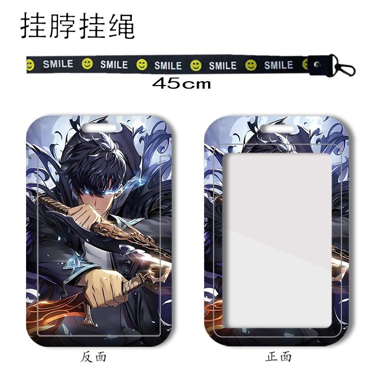 Solo Leveling DIY Student School ID Card Holder Personal ID Card Bank Card MRT Card Case