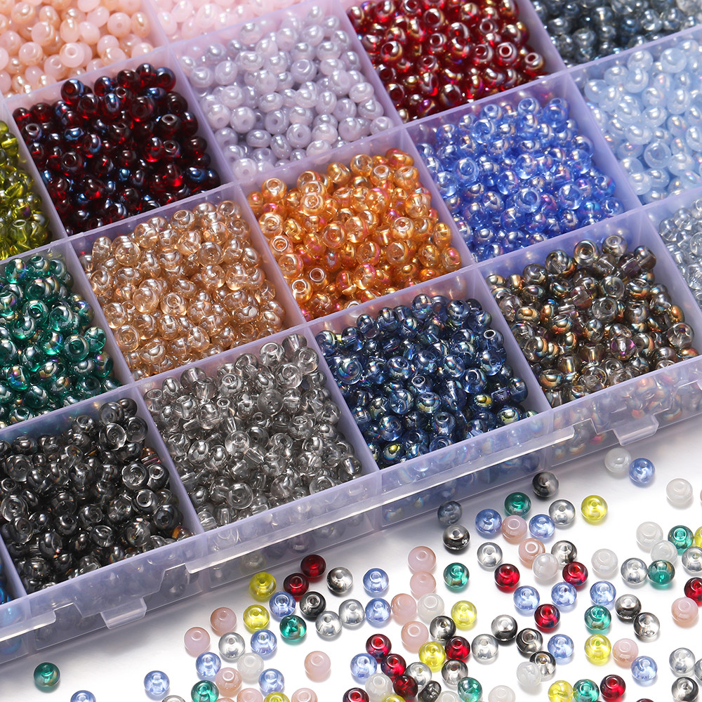 St. kunkka 100 ชิ้นลูกปัดแก้ว 3 * 4.5 มม.ชุบลูกปัดแบน Xiaomi ลูกปัดสําหรับ DIY สร้อยข้อมือสร้อยคอทํา
