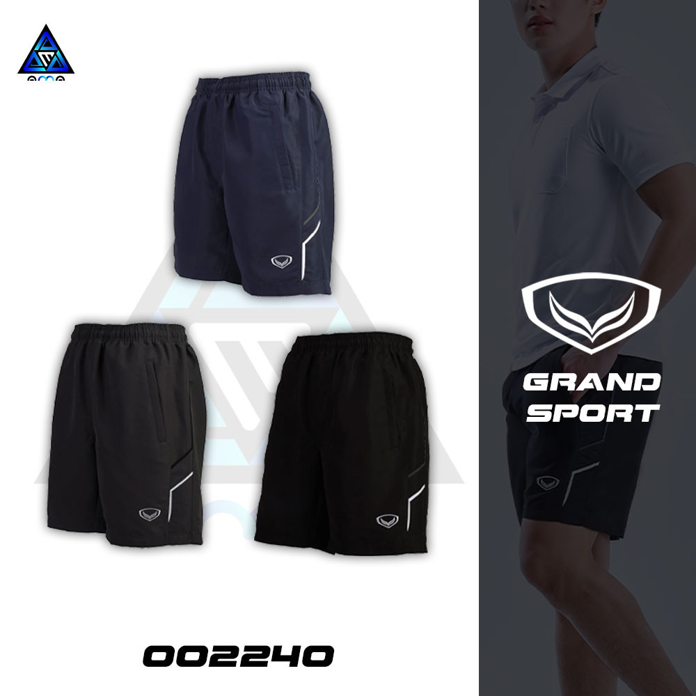 GRAND SPORT รหัส 002240 กางเกงขาสั้น มีกระเป๋า 2 ข้าง แกรนด์สปอร์ต แท้100%