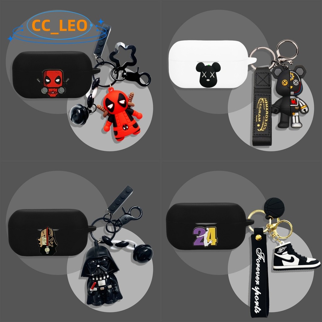 For Technics EAH-AZ100 Case Cartoon Keychain Pendant Silicone Soft Case Panasonic Technics EAH-AZ100