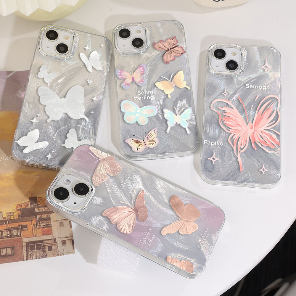 Soft ผีเสื้อเคส For Samsung A57 5G S26 Ultra A37 A56 A17 A07 A36 A16 A55 A06 A05S A05 A15 A54 A34 A52s S24 A53 A35 A14