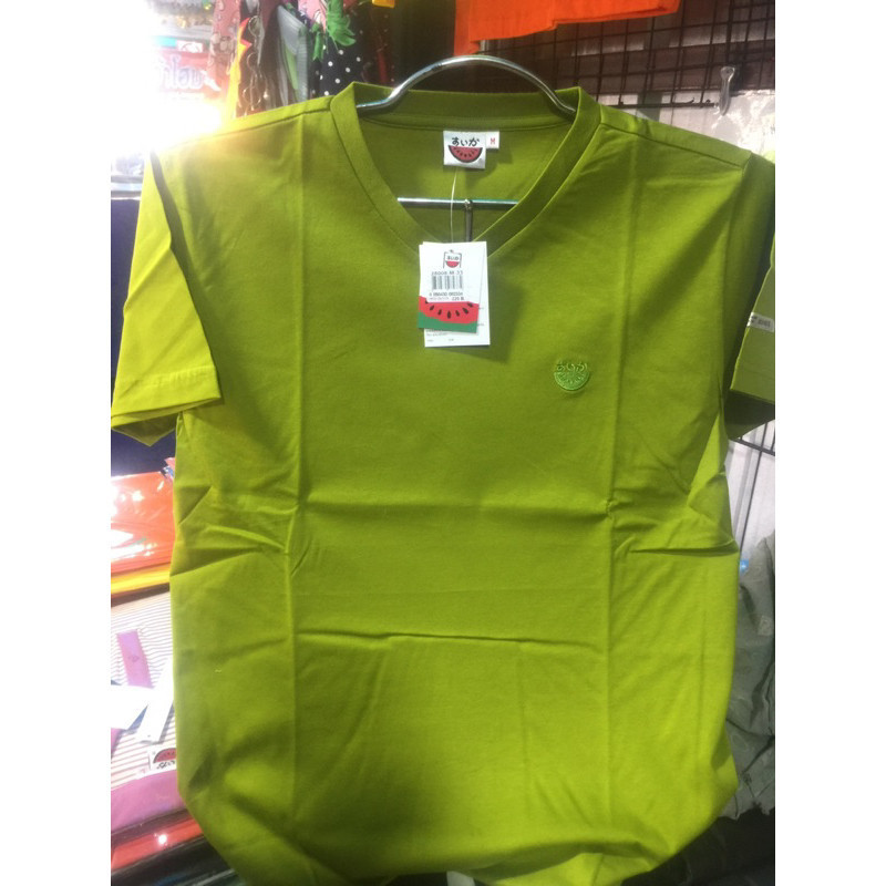 สีทึบ เสื้อแตงโมSuika สีเขียวตอง แนวโน้มแฟชั่น เสื้อยืดแตงโม เสื้อแตงโมแท้💯 สินค้าขายดี