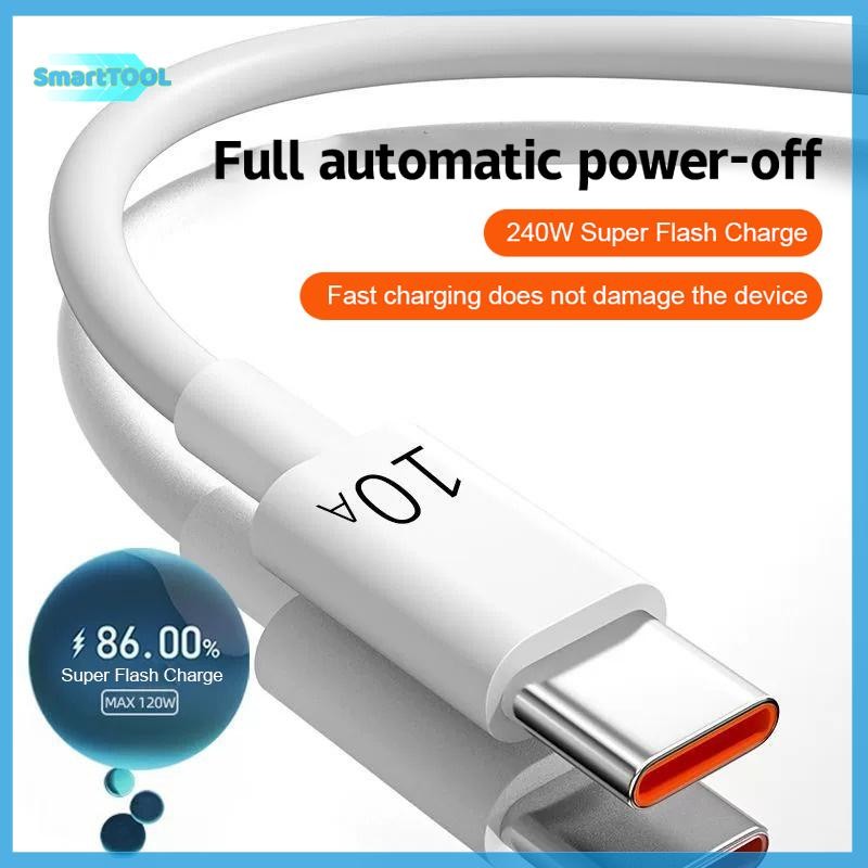 UTZN> 10A สายเคเบิลข้อมูล Type-c ปิดอัตโนมัติง่าย 2M สายเคเบิลข้อมูลรถยนต์เหมาะสําหรับ Huawei Android Universal ใหม่