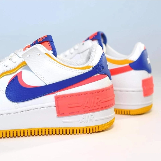 Nike Air Force 1 Low Shadow White Blue Red ของแท้ 100 % new