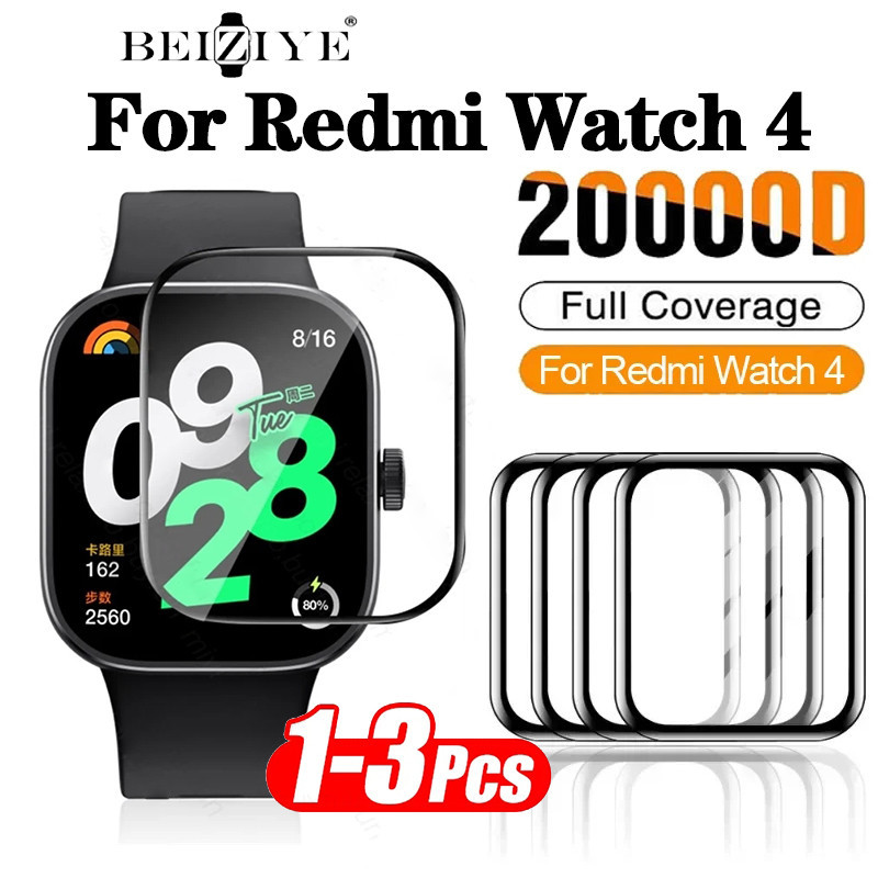 ฟิล์มกันรอยหน้าจอโค้ง ไม่ใช่กระจก อุปกรณ์เสริม สําหรับ Xiaomi Redmi Watch 4 Redmi Watch4 1-3 ชิ้น