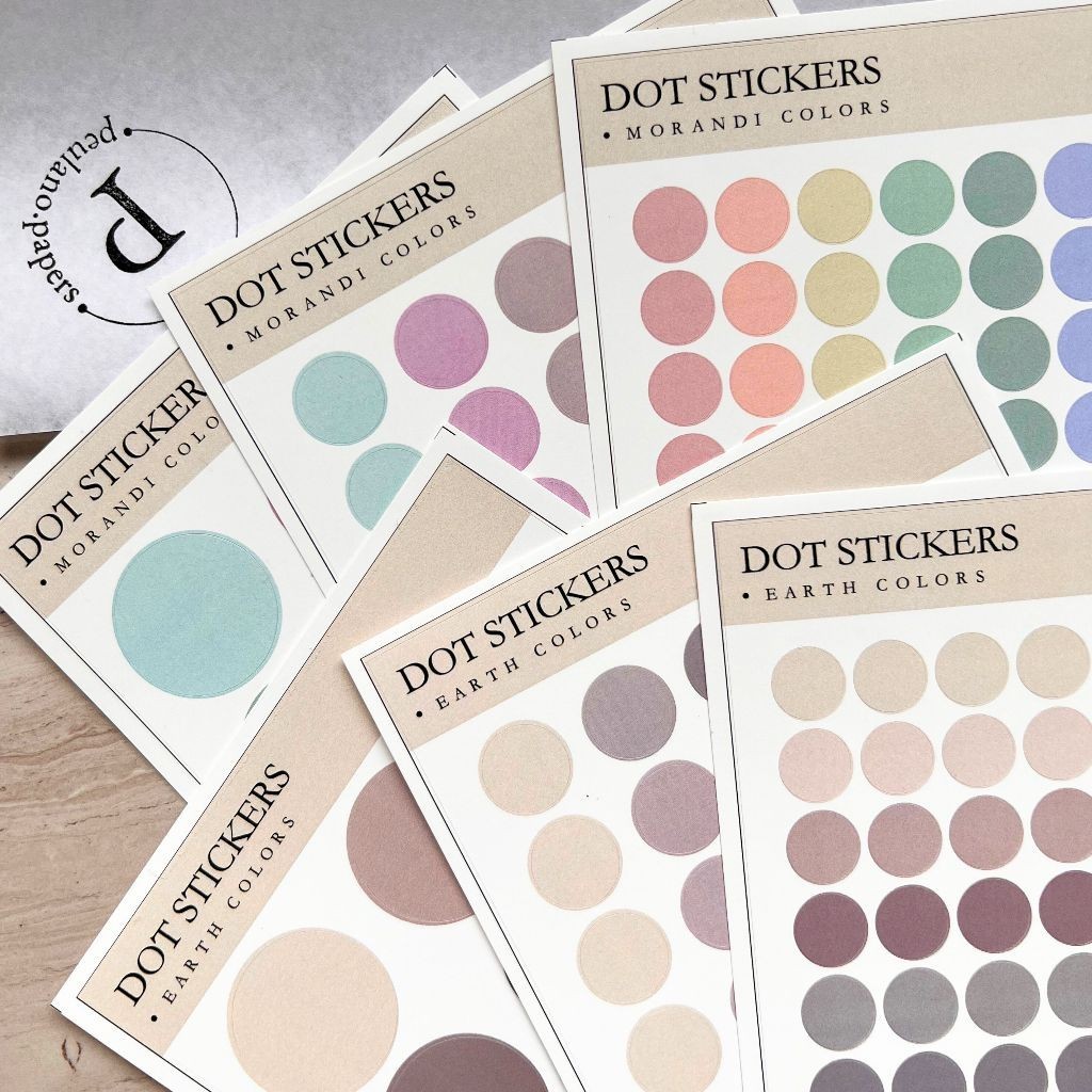ตกแต่ง DOT Sticker Journling Aesthetic โดย peulanopapers