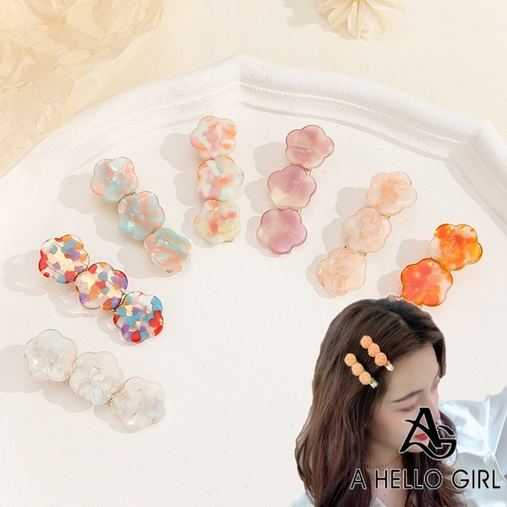 A HELLO GIRL กิ๊บติดผม รูปเป็ดน่ารัก สไตล์เกาหลี สําหรับผู้หญิง