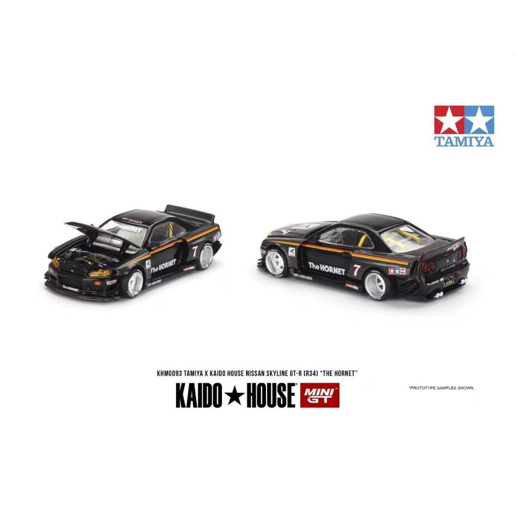 Minigt Kaido House Tamiya โมเดลรถยนต์อัลลอย Nissan GTR R34 1: 64 093 RMT0