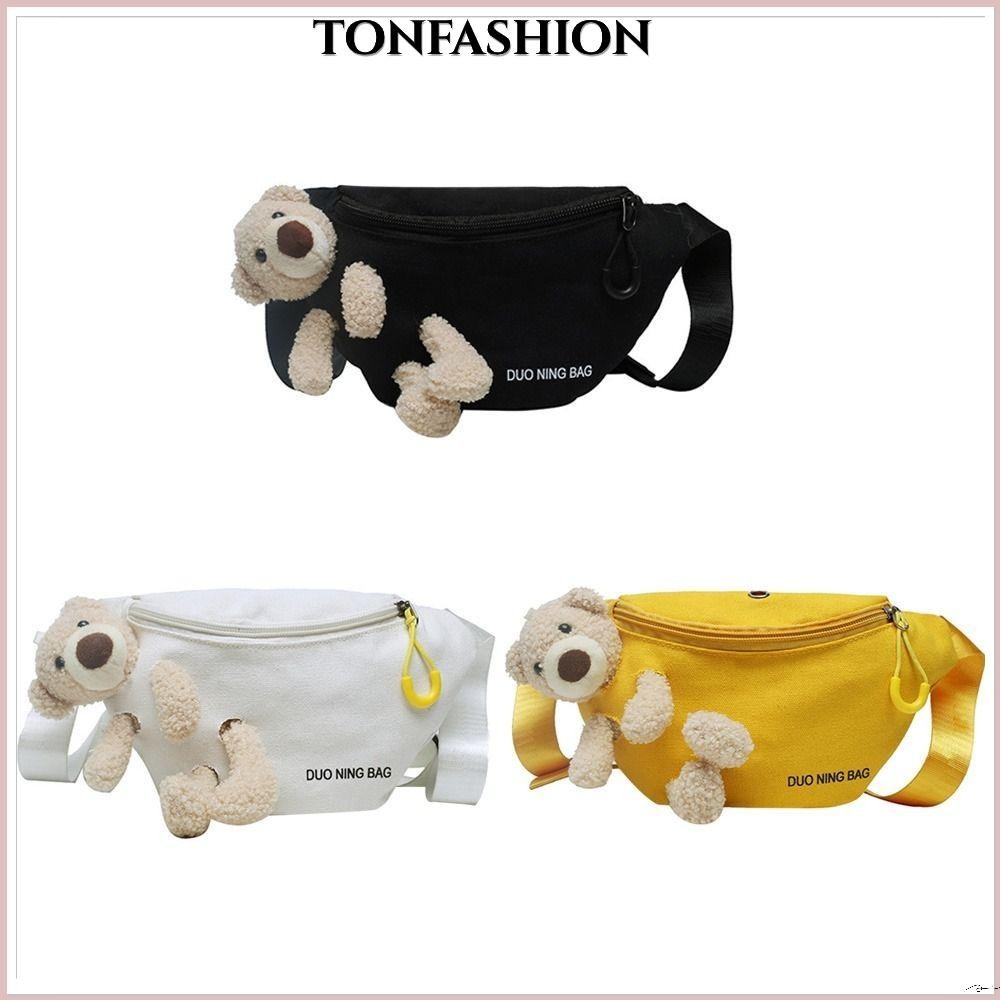 Tonfashion กระเป๋าคาดอก คาดเอว สะโพก สีพื้น สําหรับผู้หญิง