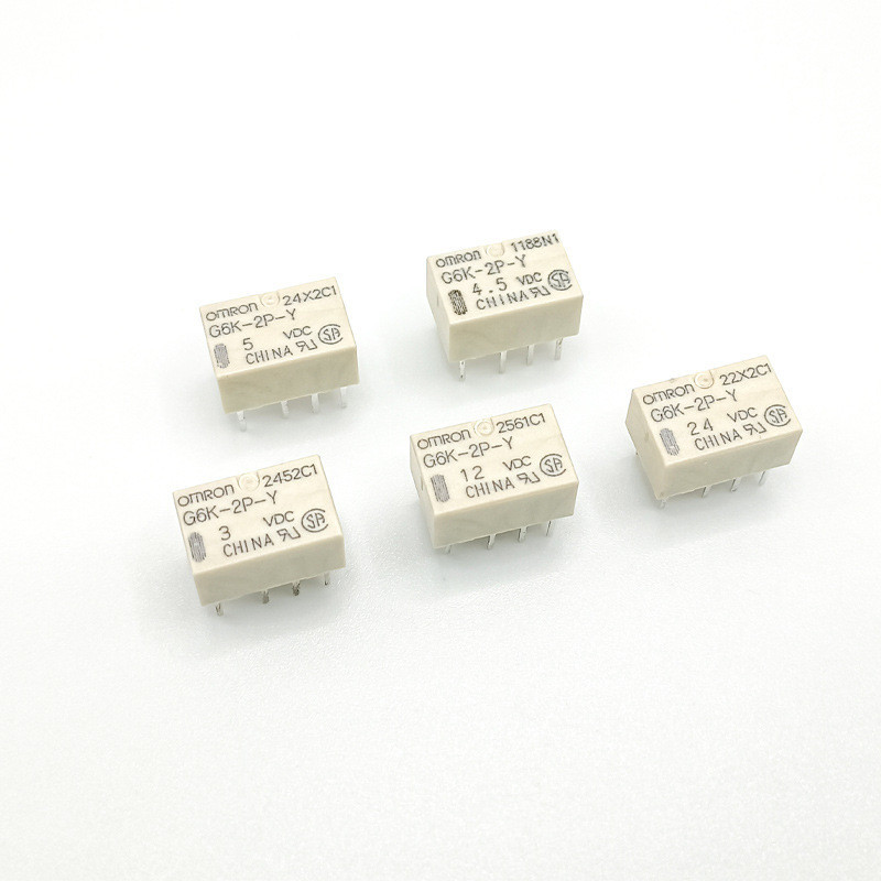 1PCS Omron สัญญาณรีเลย์ G6K-2P-Y-5VDC 3V 12V 24VDC สองเปิดสองปิด 8 Pins 2A ปลั๊กตรง