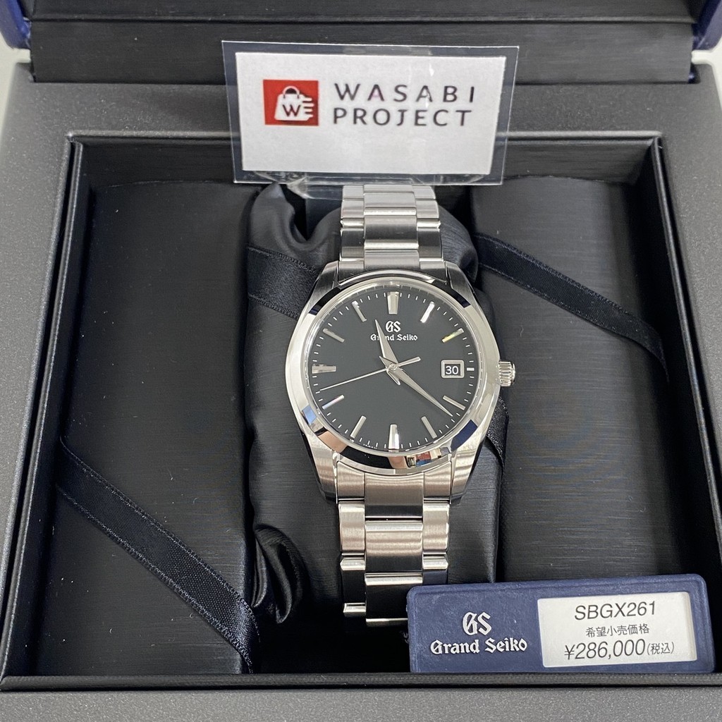 ⭐️Authentic⭐️Direct from Japan⭐️GRAND SEIKO SBGX261 Unused 9F Quartz Sapphire glass Black SS Men Wrist watch นาฬิกาข้อมือ