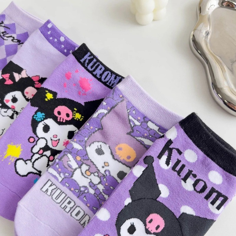 น่ารัก ถุงเท้าข้อสั้น คุโรมิ การ์ตูนน่ารักอะนิเมะนักเรียนสบายระบายอากาศกลางแจ้งถุงเท้ากีฬาของเล่นสาวของขวัญ