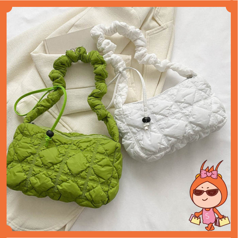 Resellers Welcome - T6153 Puff Tote / Puffy Adjustable Sling Bag / Aesthetic Adjustable Puffy Bag / 