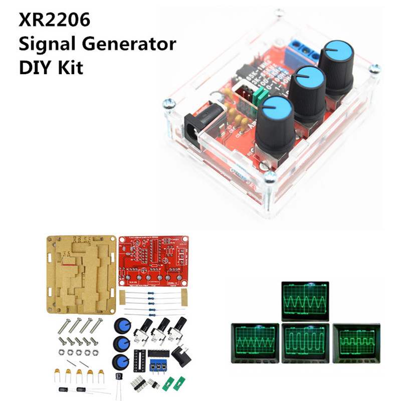 1hz -1MHz XR2206 ฟังก ์ ชั ่ นเครื ่ องกําเนิดสัญญาณ DIY ชุด Sine/Triangle/Square Output สัญญาณเครื ่ องกําเนิดไฟฟ ้ าปรับความถี ่ Amplitude